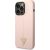 Guess GUHCP14XSLTGP Silicone Triangle Aizsargapvalks priekš iPhone 14 Pro Max 6,7" / rozā Neoriģinālie Maciņi
