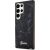 Guess GUHCS23LPCUMAK Marble Hardcase Aizsargapvalks priekš S23 Ultra S918 / melns Neoriģinālie Maciņi