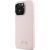 Guess GUHCP16LSMBSLP Hardcase Silicone Script Metal Logo & Frame Aizsargapvalks priekš iPhone 16 Pro 6.3" / rozā Neoriģinālie Maciņi