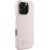 Guess GUHCP16LSMBSLP Hardcase Silicone Script Metal Logo & Frame Aizsargapvalks priekš iPhone 16 Pro 6.3" / rozā Neoriģinālie Maciņi