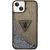 Guess GUHCP14SLFCTPK Liquid Glitter Palm Collection Aizsargapvalks priekš iPhone 14 / 15 / 13 6.1" / melns Neoriģinālie Maciņi
