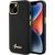 Guess GUHCP15SSMBSLK Hardcase Silicone Script Metal Logo & Fram Aizsargapvalks priekš iPhone 15 / 14 / 13 6.1" / melns Neoriģinālie Maciņi