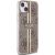 Guess GUHCP15MH4PSEGW Aizsargapvalks priekš iPhone 15 Plus / 14 Plus 6.7" / brūns hardcase IML 4G Gold Stripe Neoriģinālie Maciņi
