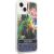 Guess GUHCP14SLFLSB Flower Liquid Glitter Aizsargapvalks priekš iPhone 14 / 15 / 13 6.1" / zils Neoriģinālie Maciņi