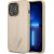Guess GUHCP14XPSATLE Saffiano Triangle Logo Aizsargapvalks priekš iPhone 14 Pro Max 6,7" / bēšs Neoriģinālie Maciņi