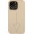 Guess GUHCP14XPSATLE Saffiano Triangle Logo Aizsargapvalks priekš iPhone 14 Pro Max 6,7" / bēšs Neoriģinālie Maciņi