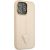 Guess GUHCP14XPSATLE Saffiano Triangle Logo Aizsargapvalks priekš iPhone 14 Pro Max 6,7" / bēšs Neoriģinālie Maciņi