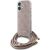 Guess GUHCP16SHC4SEP Hardcase Crossbody Cord 4G Print Aizsargapvalks priekš iPhone 16 6.1" / rozā Neoriģinālie Maciņi