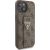 Guess GUHCP15SPGS4TDW Hardcase Grip Stand 4G Triangle Strass Aizsargapvalks priekš iPhone 15 / 14 / 13 6.1" / brūns Neoriģinālie Maciņi