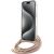 Guess GUHCP15LHC4SEP Hardcase Crossbody Cord 4G Print Aizsargapvalks priekš iPhone 15 Pro 6.1" / rozā Neoriģinālie Maciņi
