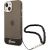 Guess GUHCP14SHGCOHK Hardcase Translucent Pearl Strap Aizsargapvalks priekš iPhone 14 / 15 / 13 6.1" / melns Neoriģinālie Maciņi