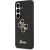 Guess Fixed Glitter Big 4G Metal Logo Aizsargapvalks priekš Samsung Galaxy S26 / melns Neoriģinālie Maciņi
