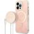 Guess Set GUBPP13XH4EACSP Case+ Charger Aizsargapvalks priekš iPhone 13 Pro Max / rozā Neoriģinālie Maciņi
