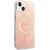 Guess Set GUBPP14SH4EACSP Case+ Charger Aizsargapvalks priekš iPhone 14 / 15 / 13 6,1" / rozā Neoriģinālie Maciņi