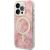 Guess Set GUBPP14LHJEACSP Case+Charger Aizsargapvalks priekš iPhone 14 Pro 6,1" / rozā hard case Jungle MagSafe Neoriģinālie Maciņi