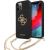 Guess GUHCP12LLSC4GBK Hardcase 4G Gold Chain Collection Aizsargapvalks priekš iPhone 12 Pro Max 6,7" / melns Neoriģinālie Maciņi