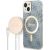 Guess Set GUBPP14MH4EACSB Aizsargapvalks un lādētājs priekš iPhone 14 Plus / 15 Plus 6.7" / zils Neoriģinālie Maciņi