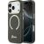 Case Guess IML Script Metal MagSafe Aizsargapvalks priekš iPhone 17 Pro / melns Neoriģinālie Maciņi
