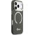 Case Guess IML Script Metal MagSafe Aizsargapvalks priekš iPhone 17 Pro / melns Neoriģinālie Maciņi
