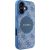 Guess 4G Circle Classic Logo MagSafe Aizsargapvalks priekš iPhone 16 / zils Neoriģinālie Maciņi
