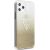 Guess GUHCN65SGTLGO Hardcase Glitter Triangle Aizsargapvalks priekš iPhone 11 Pro Max / zelta Neoriģinālie Maciņi