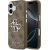 Guess 4G Big 4G Classic Logo Case Aizsargapvalks priekš iPhone 17 / brūns/sudraba Neoriģinālie Maciņi