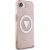 Case Guess IML Metal Glitter 4G Circle Triangle MagSafe Aizsargapvalks priekš iPhone 16e / 17e / rozā Neoriģinālie Maciņi