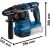 Bosch Powertools 18V professional set hammer drill GBH 18V-22 + drill driver GSR 18V-45 (blue/black, 2x Li-ion battery 4.0Ah, hammer drill and bit set, tool bag) Новинки Для дома и сада 