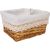 Basket MAX 24x18xH12cm, light brown with lace Новинки Для дома и сада 
