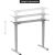 Adjustable Height Table Up Up Bjorn II Gray, Table top L White Офисные столы