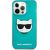 Karl Lagerfeld KLHCP13LCHTRB Glitter Choupette Fluo Aizsargapvalks priekš iPhone 13 Pro / 13 6,1" / zils Neoriģinālie Maciņi
