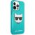 Karl Lagerfeld KLHCP13LCHTRB Glitter Choupette Fluo Aizsargapvalks priekš iPhone 13 Pro / 13 6,1" / zils Neoriģinālie Maciņi