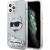 Karl Lagerfeld KLHCP12MLNCHCS Glitter Choupette Head Aizsargapvalks priekš iPhone 12/12 Pro 6,1" / sudraba Neoriģinālie Maciņi