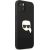 Karl Lagerfeld KLHCP13SPKMK Hardcase Leather Ikonik Karl`s Head Aizsargapvalks priekš iPhone 13 mini 5,4" / melns Neoriģinālie Maciņi