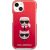 Karl Lagerfeld KLHCP13MTPE2TR Aizsargapvalks priekš iPhone 13 6.1" / sarkans Karl&Choupette Head Neoriģinālie Maciņi