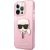 Karl Lagerfeld KLHCP13XKHTUGLP Aizsargapvalks priekš iPhone 13 Pro Max 6,7" Glitter Karl`s Head / rozā Neoriģinālie Maciņi