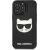 Karl Lagerfeld KLHCP13LCH3DBK Hardcase 3D Rubber Choupette Aizsargapvalks priekš iPhone 13 Pro/13 6,1" / melns Neoriģinālie Maciņi