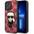 Karl Lagerfeld KLHCP13LPMNIKPI Hardcase Monogram Ikonik Patch Aizsargapvalks priekš iPhone 13 Pro / 13 6,1" / sarkans Neoriģinālie Maciņi