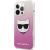 Karl Lagerfeld KLHCP13XCTRP Choupette Head Aizsargapvalks priekš iPhone 13 Pro Max 6,7" / rozā Neoriģinālie Maciņi