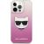 Karl Lagerfeld KLHCP13XCTRP Choupette Head Aizsargapvalks priekš iPhone 13 Pro Max 6,7" / rozā Neoriģinālie Maciņi