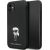 Karl Lagerfeld KLHCN61SMHKNPK Silicone Ikonik Metal Pin Aizsargapvalks priekš iPhone 11/Xr 6.1" / melns Neoriģinālie Maciņi