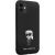 Karl Lagerfeld KLHCN61SMHKNPK Silicone Ikonik Metal Pin Aizsargapvalks priekš iPhone 11/Xr 6.1" / melns Neoriģinālie Maciņi