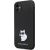 Karl Lagerfeld KLHCN61SMHCNPK Silicone C Metal Pin Hardcase Aizsargapvalks priekš iPhone 11/Xr 6.1" / melns Neoriģinālie Maciņi
