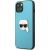 Karl Lagerfeld KLHCP13SPKMB Leather Ikonik Karl`s Head Me Aizsargapvalks priekš iPhone 13 mini 5.4" / zils Neoriģinālie Maciņi