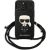 Karl Lagerfeld KLHCP13LCMNIPK Leather Monogram Patch Aizsargapvalks priekš iPhone 13 Pro / 13 6,1" / melns Neoriģinālie Maciņi