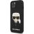 Karl Lagerfeld KLHCP13SSLKHBK Silicone Karl`s Head Aizsargapvalks priekš iPhone 13 mini 5,4" / melns Neoriģinālie Maciņi