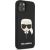Karl Lagerfeld KLHCP13SSLKHBK Silicone Karl`s Head Aizsargapvalks priekš iPhone 13 mini 5,4" / melns Neoriģinālie Maciņi