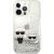 Karl Lagerfeld KLHCP13XGKCS Liquid Glitter Karl&Choupette Aizsargapvalks priekš iPhone 13 Pro Max 6.7" / sudraba Neoriģinālie Maciņi