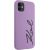 Karl Lagerfeld KLHCN61SKSVGU Silicone Signature Hardcase Aizsargapvalks priekš iPhone 11 / Xr 6.1" / violets Neoriģinālie Maciņi
