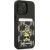 Karl Lagerfeld KLHCP13LCANCNK Hardcase Karlimals Cardslot Aizsargapvalks priekš iPhone 13 Pro / 13 6,1" / melns Neoriģinālie Maciņi
